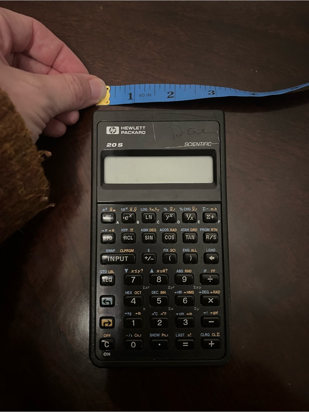 Vintage 1987 Hewlett-Packard HP-20S Scientific Calculator Black w/ Instructions - Picture 11 of 11
